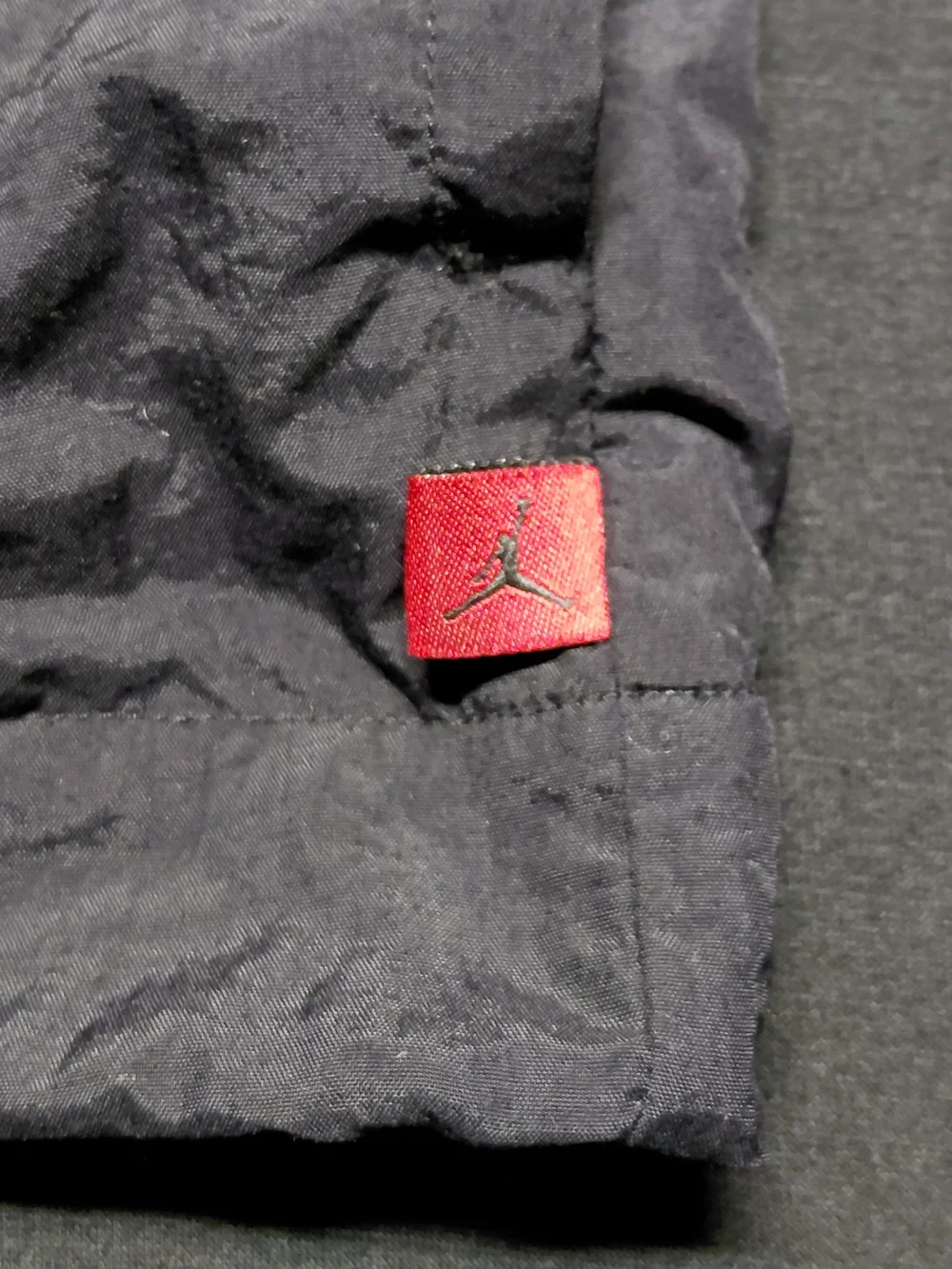 Vintage Air Jordan Nike Black Windbreaker Zip Up Jacket Track Men's Sz XXL - Picture 6 of 13